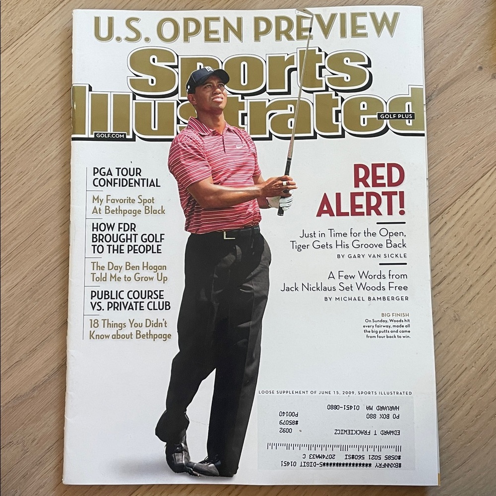 Sports Illustrated U.S. Open Preview Magazine 2009